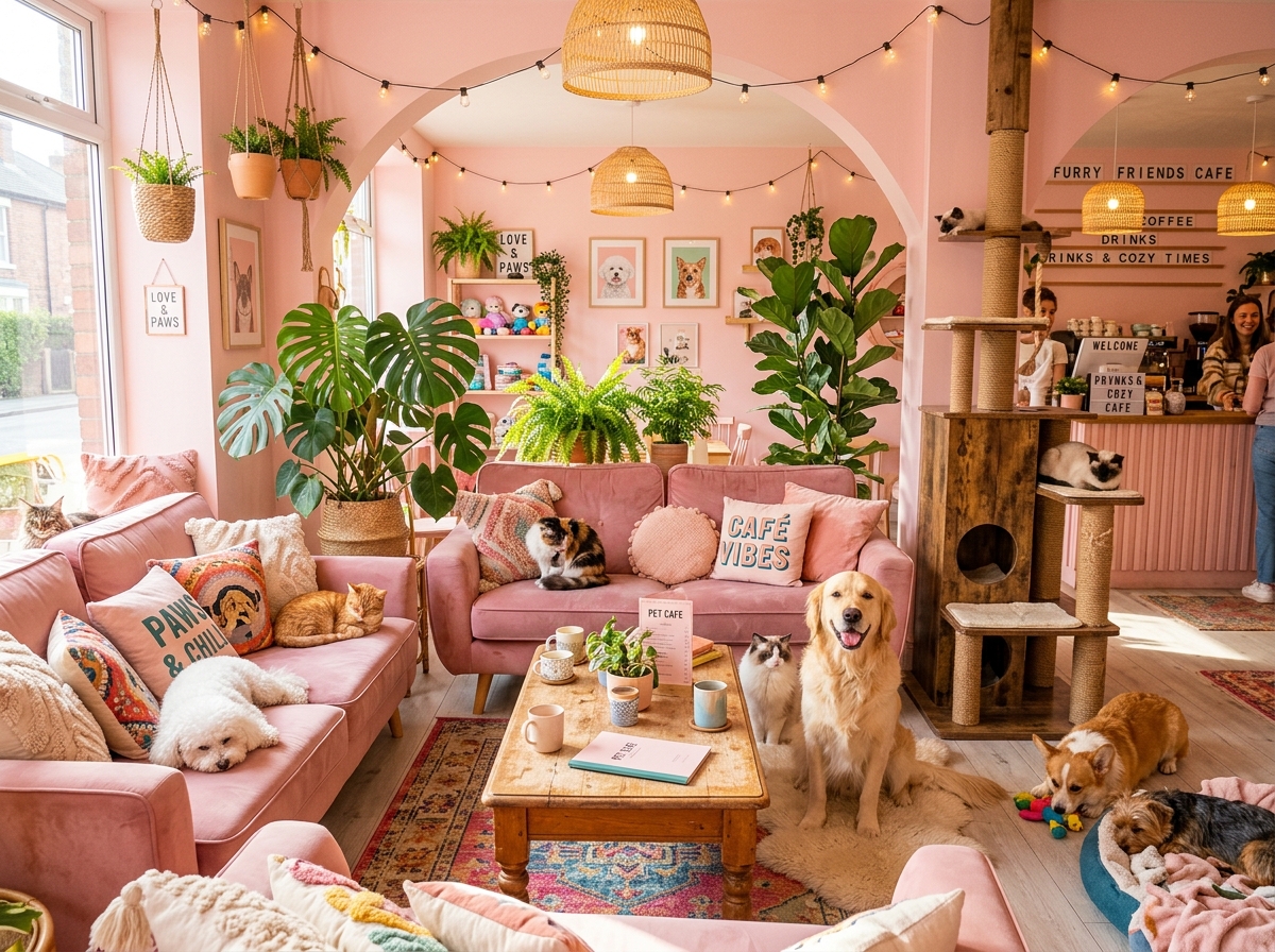Whisker's Pet Lounge Interior